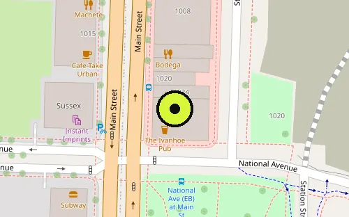 Map location of 1038 Main St