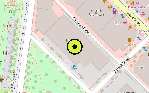 Map location of 1255 Bidwell St