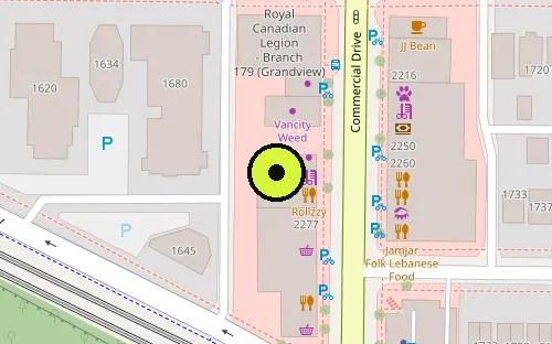 Map location of 2235 Commercial Dr