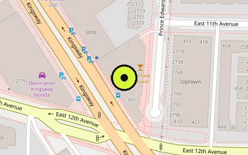 Map location of 2775 Prince Edward St