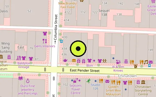 Map location of 490 Columbia St