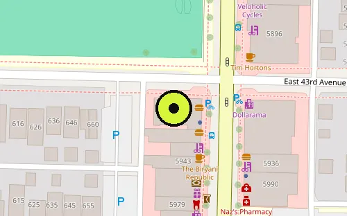 Map location of 686 E 43rd Av